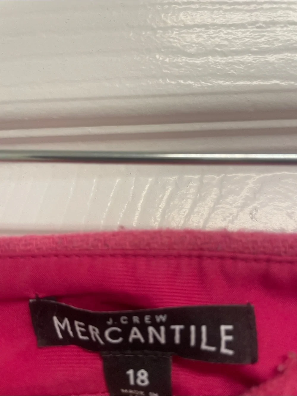 J. Crew Bright Pink Wool-Blend Pencil Skirt